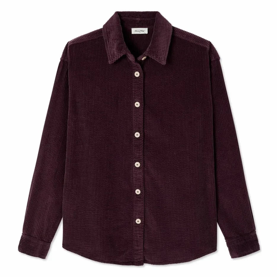 American Vintage - Padow Cotton Shirt | Aubergine