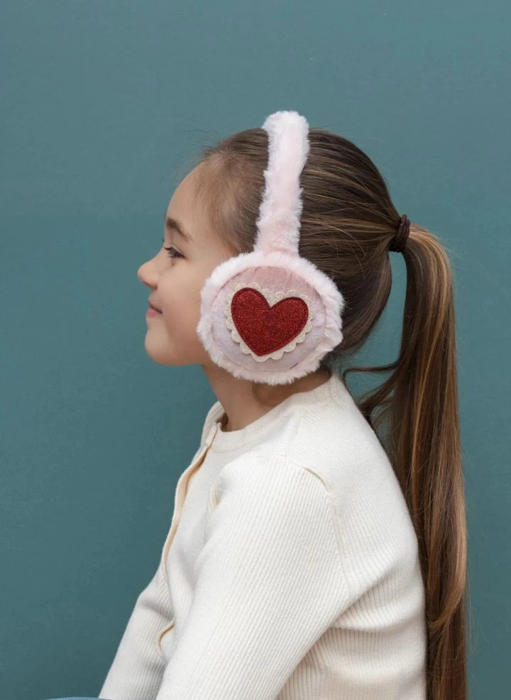 Mimi & Lula - Heart Earmuffs | Pink