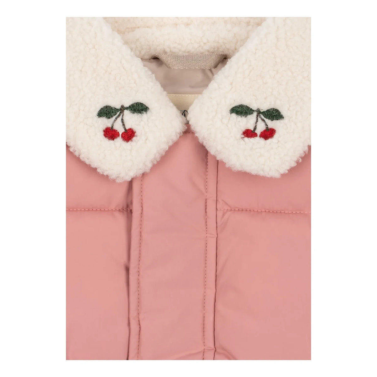 Konges Sløjd - Alpi Cerises Sherpa Style Collar Puffer Jacket | Pink