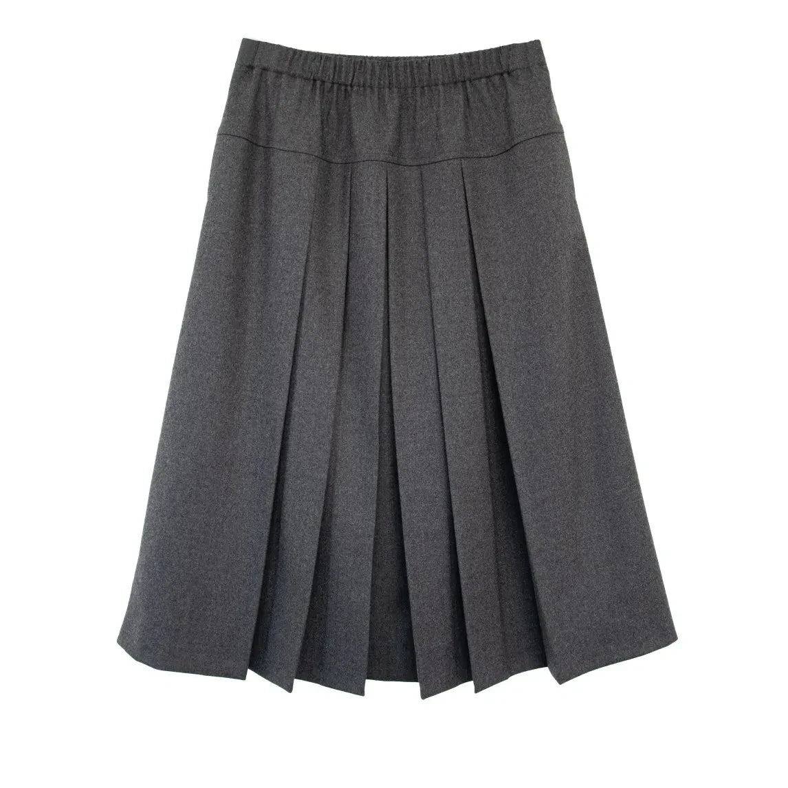 THEAVANT - Pleated Wool Skirt | Gray