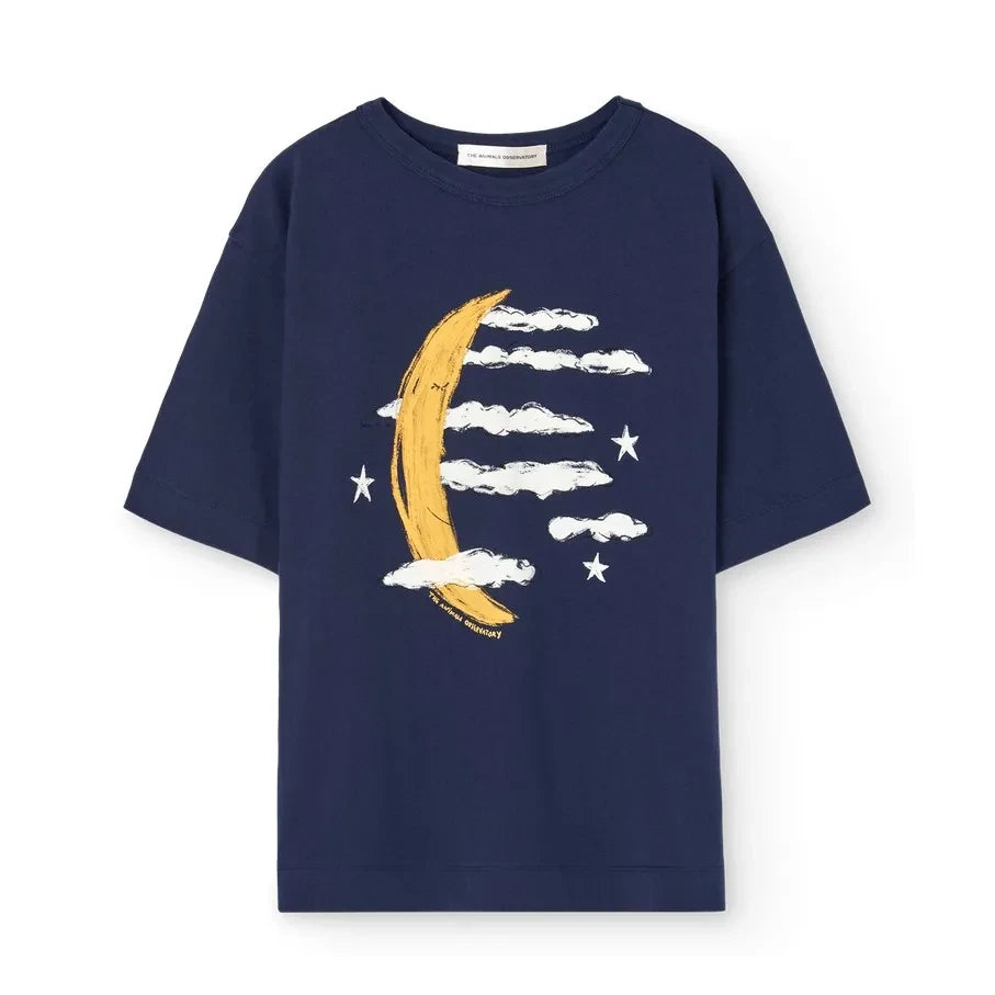 The Animals Observatory - Collie Lune organic cotton T-shirt | Navy