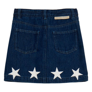 Stella McCartney Kids - Denim Star Skirt | Dark Blue