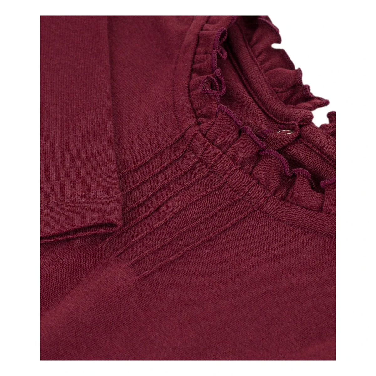 Petit Bateau - Organic cotton collared T-shirt | Burgundy