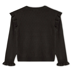 Fliink - Fame Ruffled Sweater | Brown