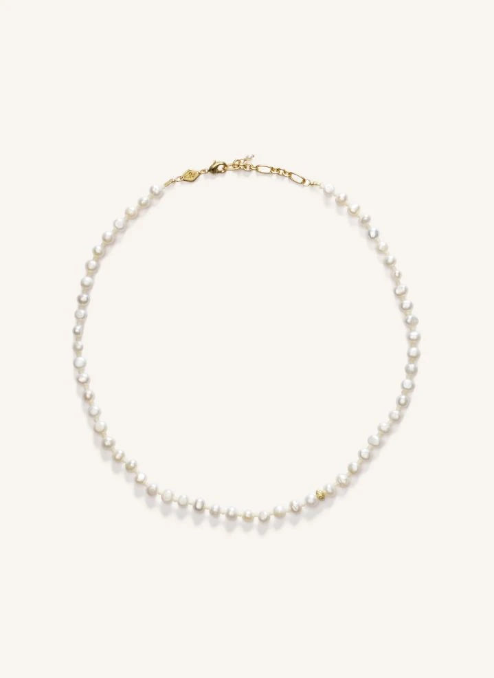 Anni Lu - Stellar Pearly Small Necklace | Gold