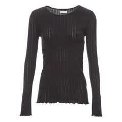 Skall Studio - Edie Organic Cotton Long Sleeve T-Shirt | Black