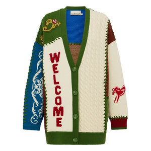 Alémais - Lasso Patchwork Cardigan | Ecru