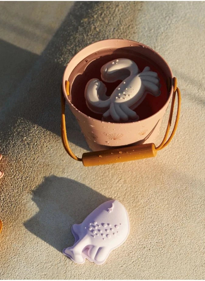 Liewood - Silicone Sand Molds - For the Beach | Set of 4 | Sea Creature/Sandy