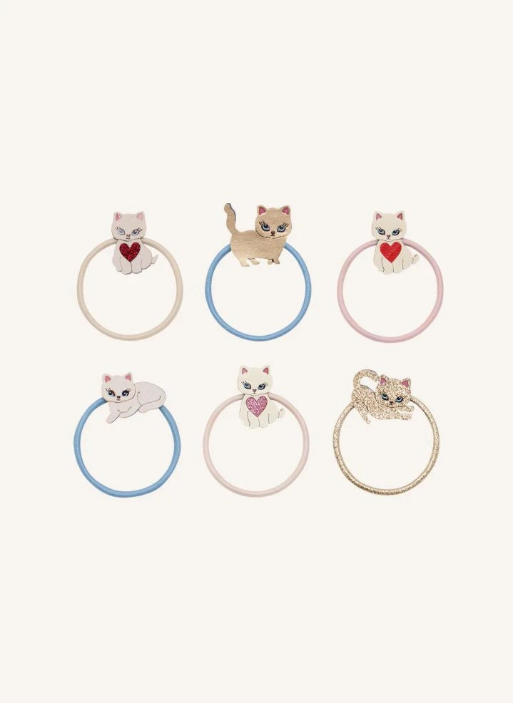 Mimi & Lula - 6-piece Cute Kitten Hair Clip Set | Light Pink