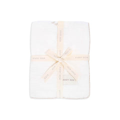 Avery Row Embroidered Muslin Blanket - Little Farm-Blankets-Little Farm- | Natural Baby Shower