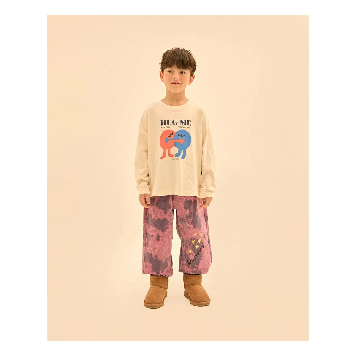 Jelly Mallow - "Hug Me" T-shirt | Ecru