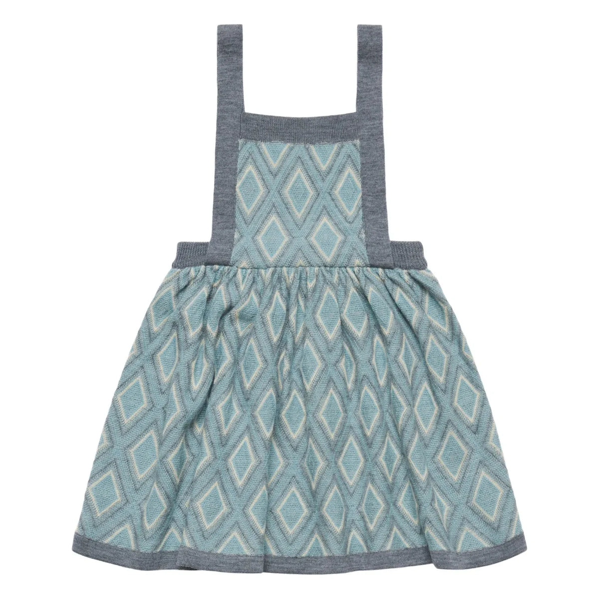 FUB - Harlequin Merino Wool Dress | Blue