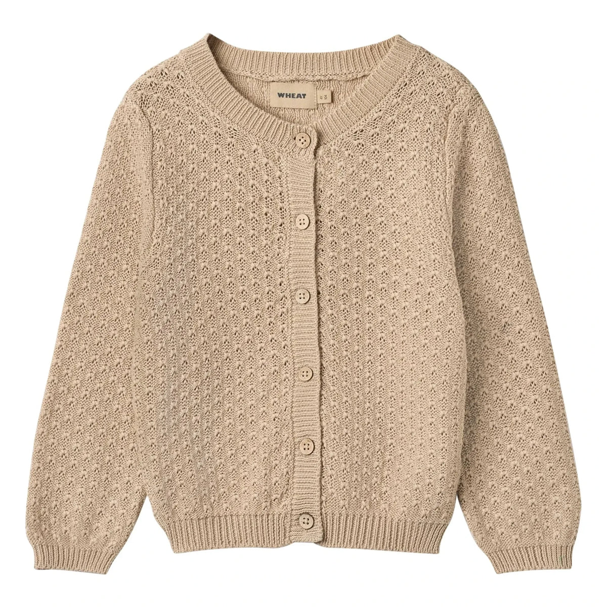 Wheat - Magnella Organic Cotton Cardigan | Ecru