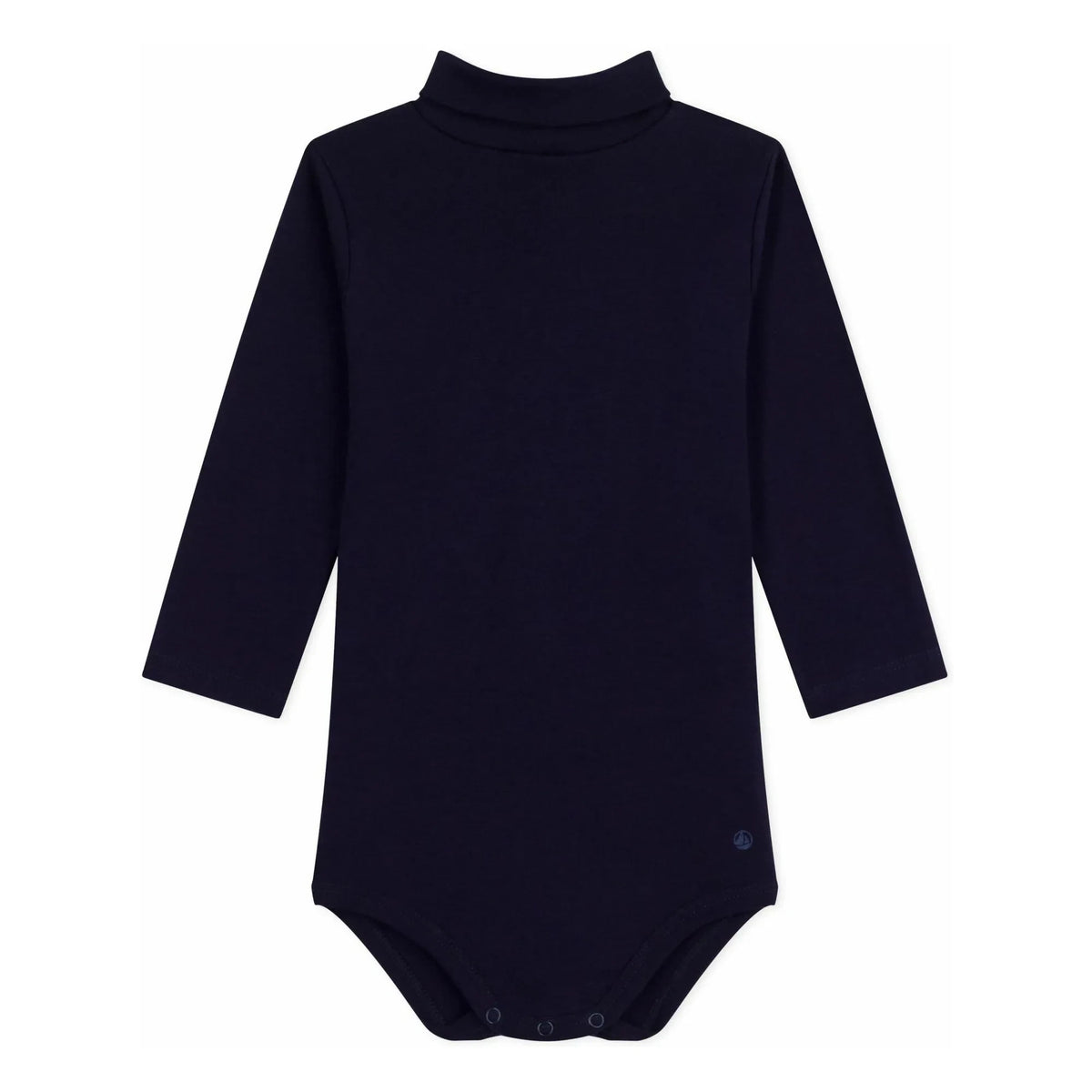Petit Bateau - Organic Cotton Turtleneck Bodysuit | Night Blue