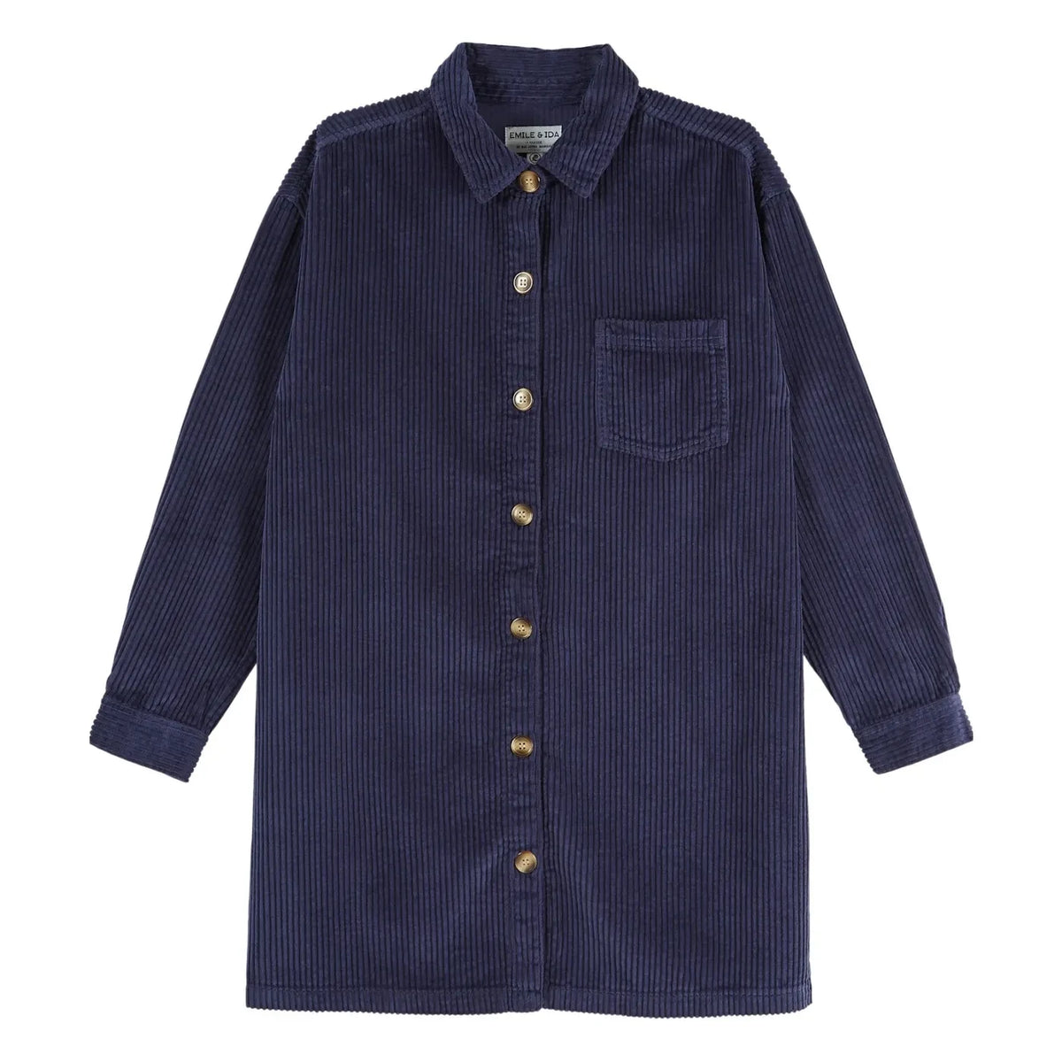 Emile et Ida - Equinoxe Velours dress | Navy