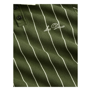 Les Deux - Les Deux Striped Signature Polo Shirt | Khaki