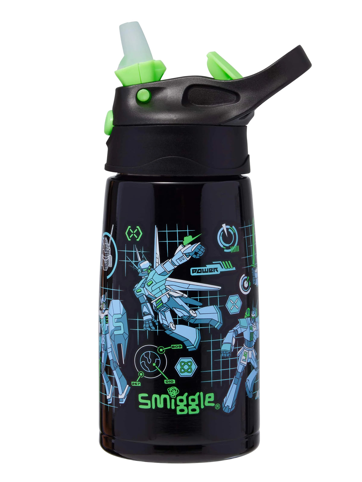 Smiggle - Weekend 400ML Hidden Straw Stainless Steel Bottle