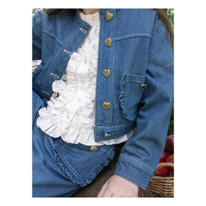 Tutu du Monde - Heartstring Denim Jacket | Blue