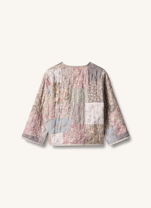 Wheat - Ima Patchwork Organic Cotton Quilted Jacket | Light Pink