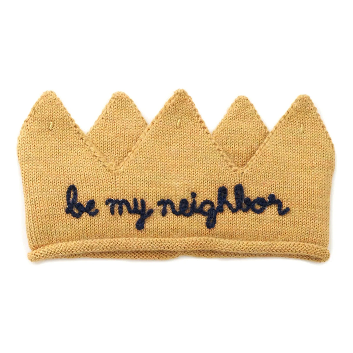 Oeuf NYC - Be My Neighbour Alpaca Wool Crown | Yellow