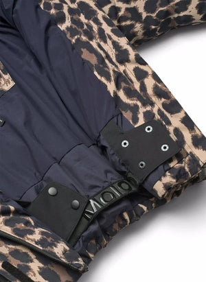 Molo - Hansine Pro Leopard puffer jacket | Brown