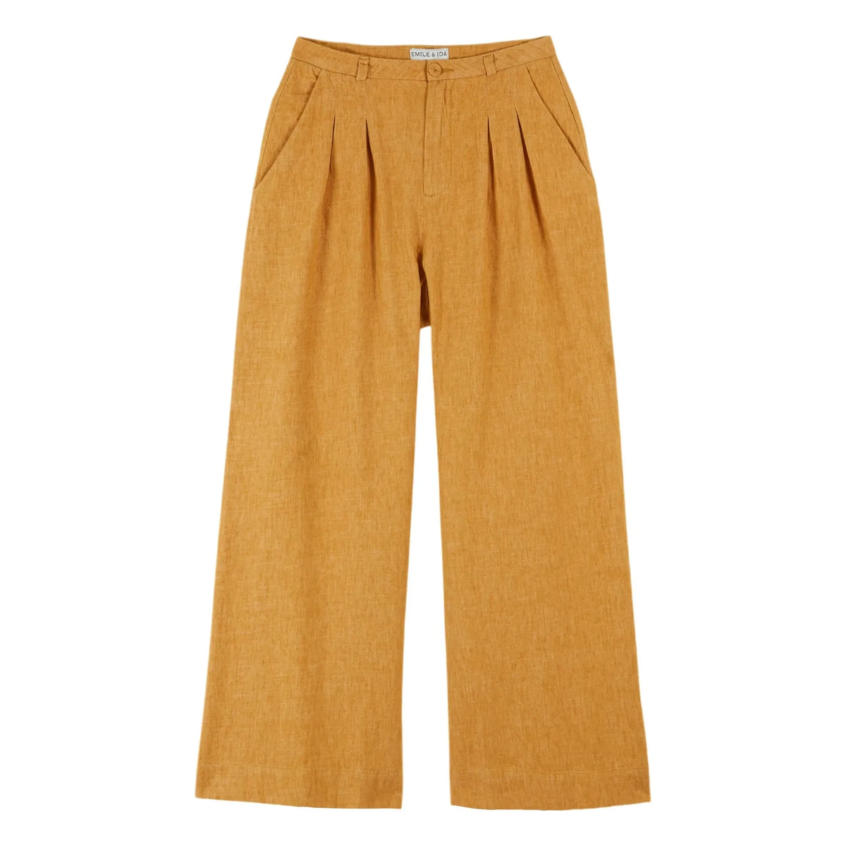 Emile et Ida - Linen and cotton trousers | Mustard