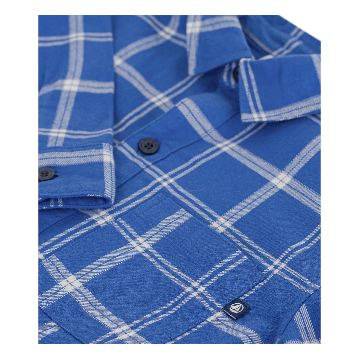 Petit Bateau - Organic Cotton Checked Shirt | Blue