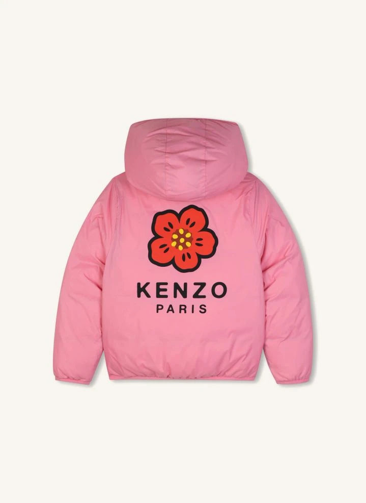 Kenzo - Flower Reversible Down Jacket | Candy pink