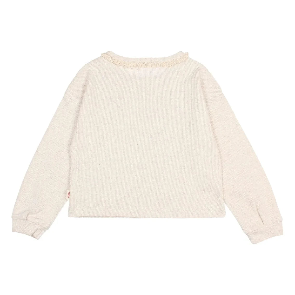 Búho - Girl's Ribbed T-Shirt | Beige