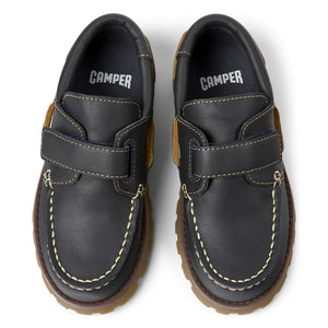 Camper - Compass Scratch Boat Shoes | Dark Blue