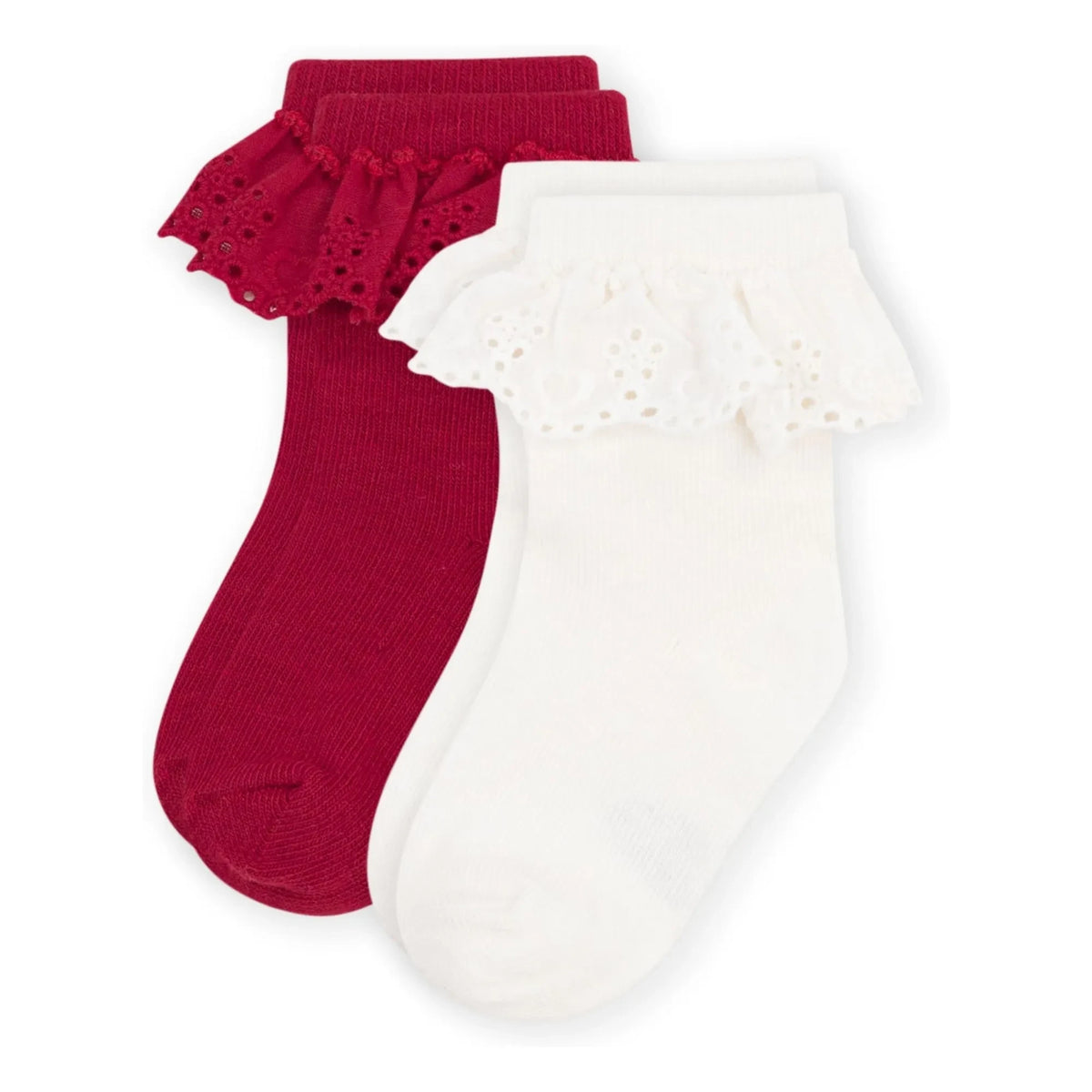 Petit Bateau - 2 Pair Flying Socks Set | Red