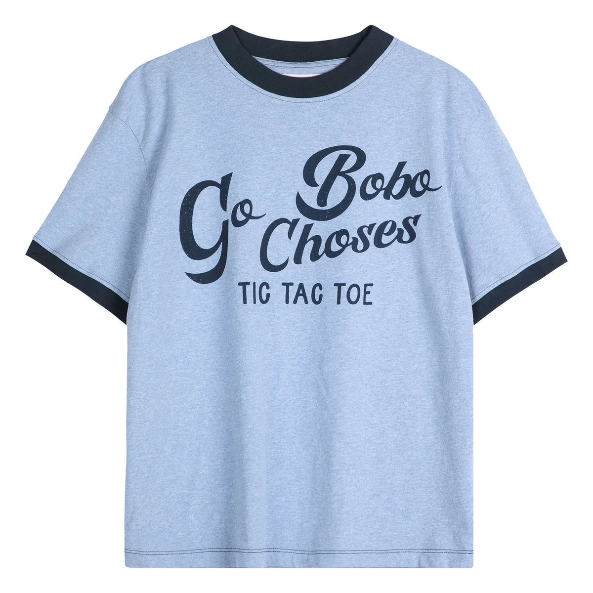 Bobo Choses - Go Bobo Organic Cotton T-Shirt - Women's Collection | Light Blue