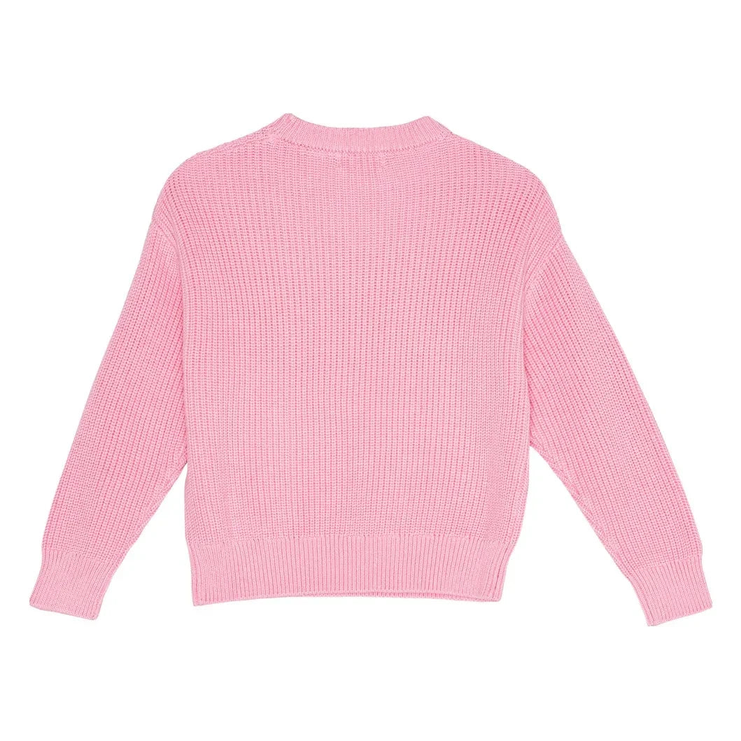 brunobruno nation - Sienna Organic Cotton Sweater | Pink