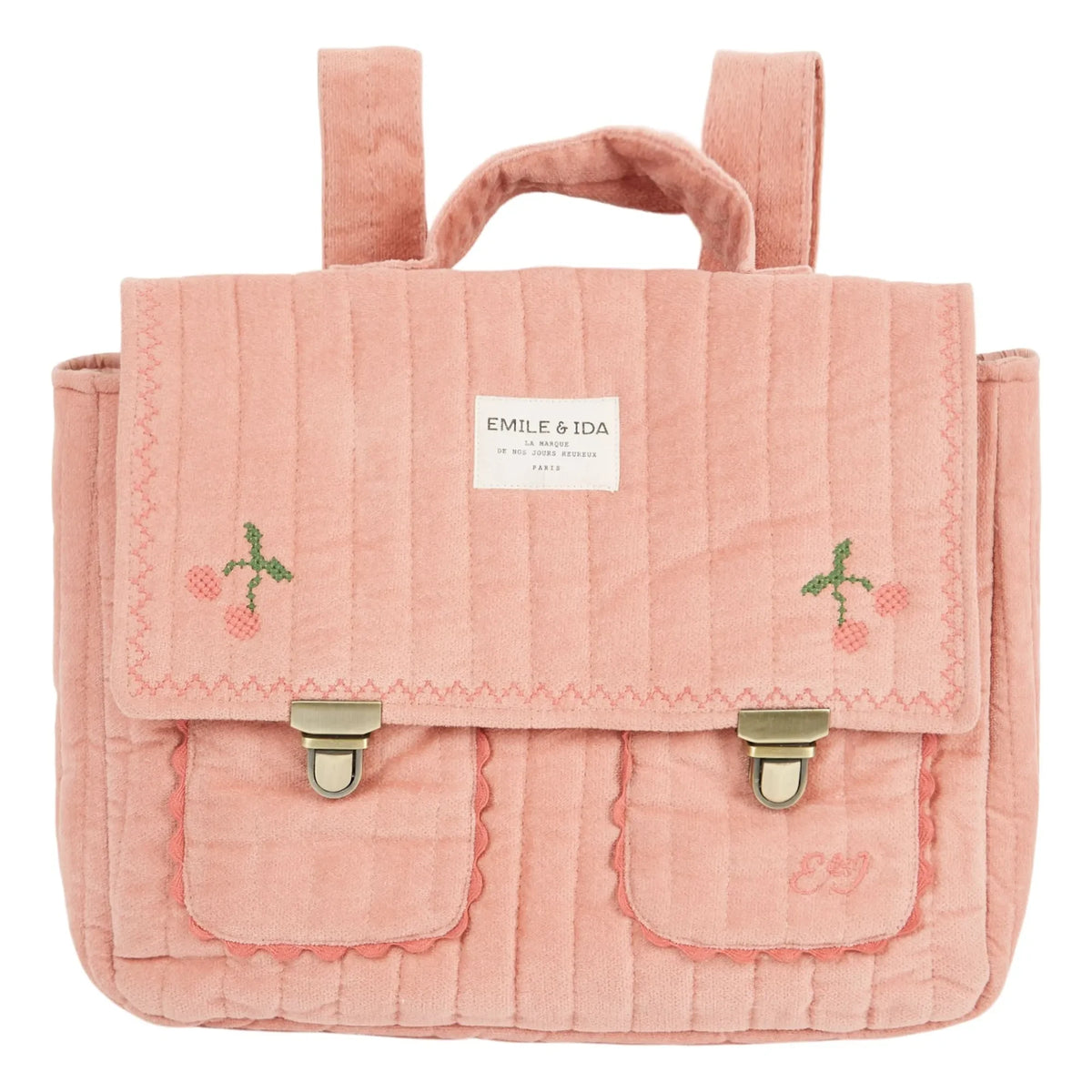 Emile et Ida - Embroidered Bag | Pink