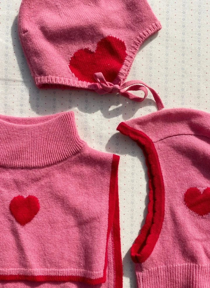 Konges Sløjd - Collette Wool Bib | Pink