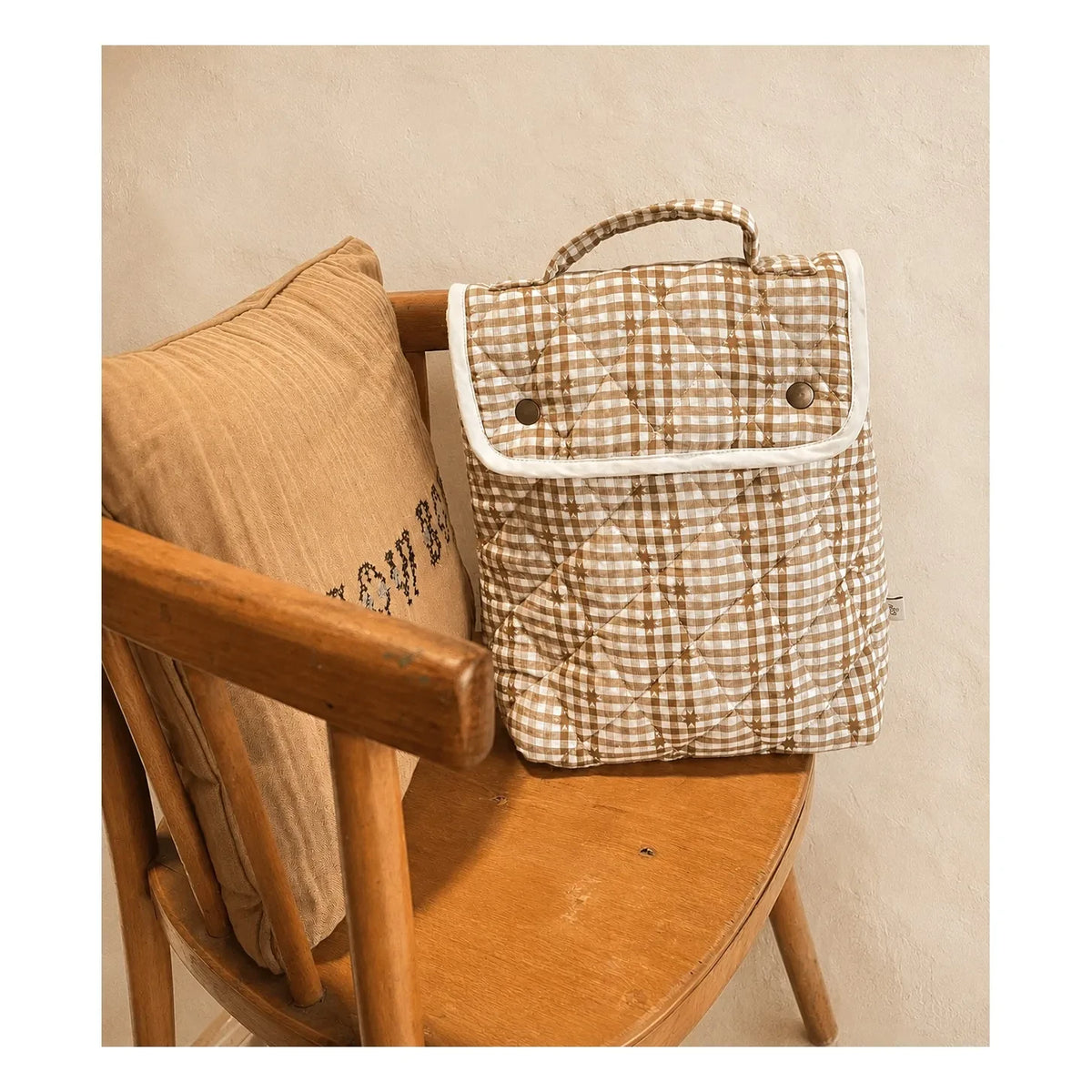 Editions Aimable - Simone snack bag | Noisette Vichy Cotton
