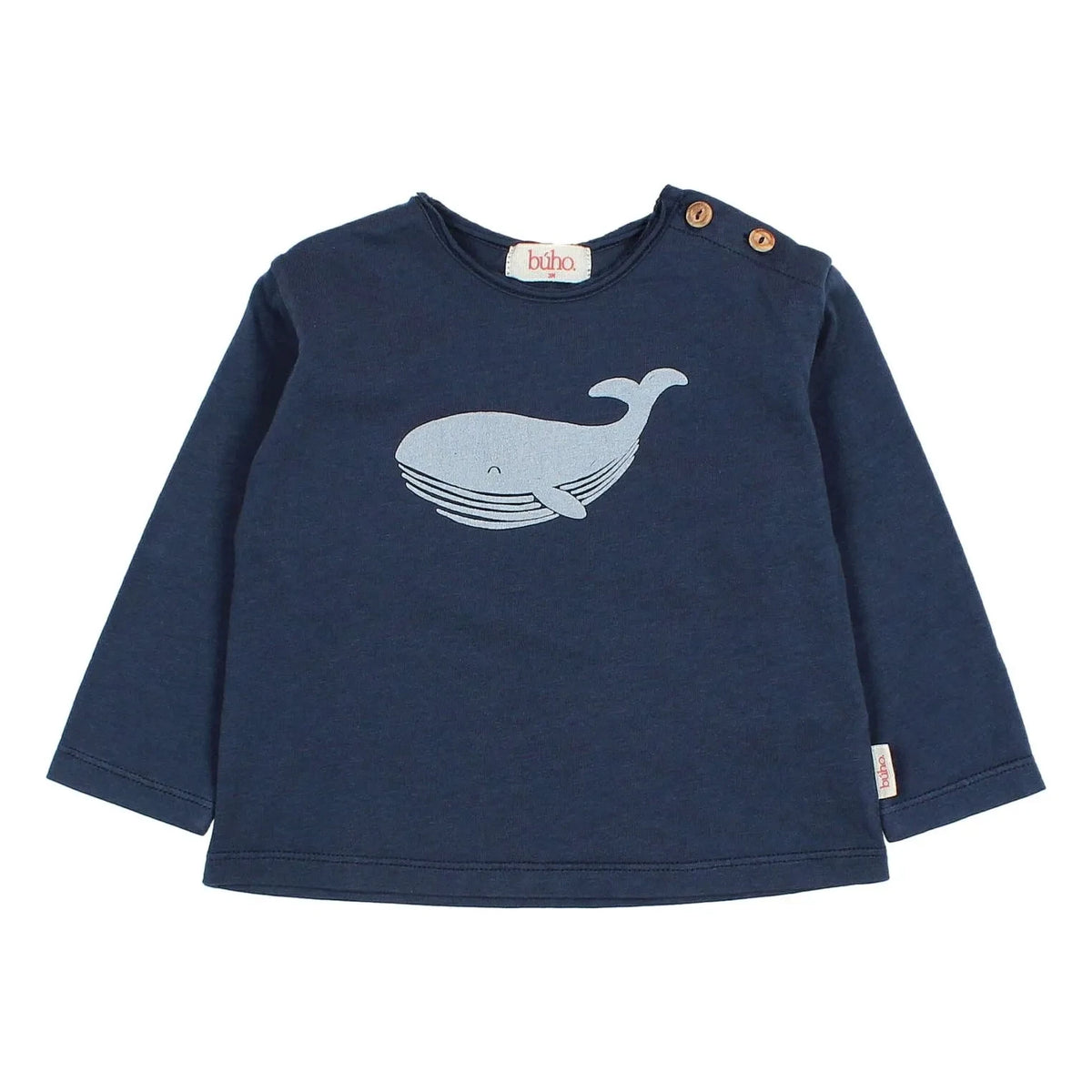 Búho - Whale T-Shirt Organic Cotton | Navy