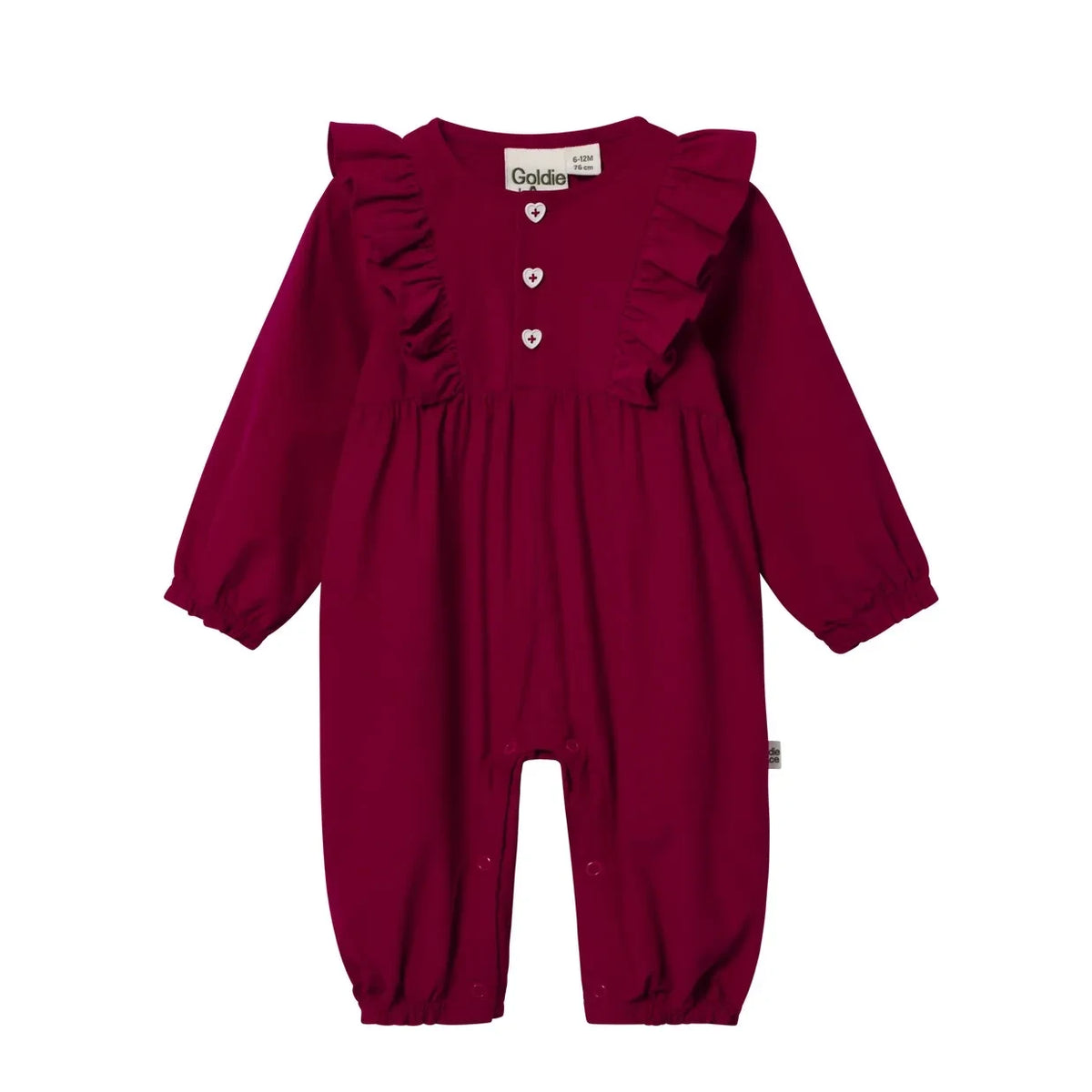 Goldie + Ace - Sweet Ruffled Jumpsuit | Red