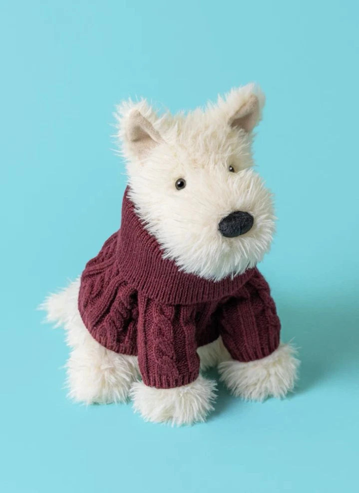 Jellycat - Munro Scottie Dog "Winter Sweater" Plush