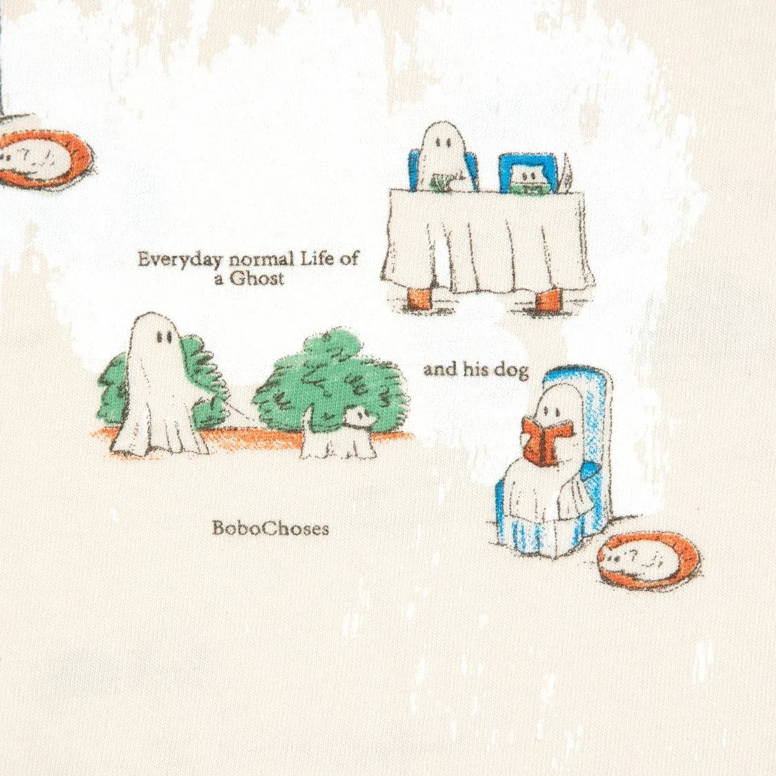Bobo Choses - Organic Cotton Ghost T-Shirt | Ecru