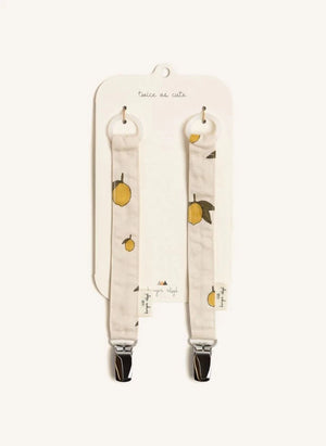 Konges Sløjd - Lemon Pacifier Clips - Set of 2