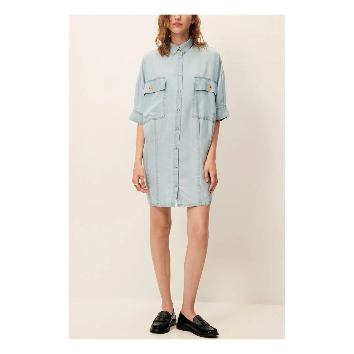 Sessùn - Fresqua Denim Dress | Light Blue