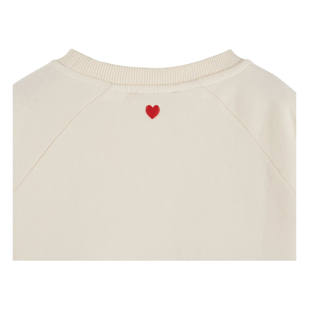 Emile et Ida - Cherry organic cotton sweatshirt | Ecru