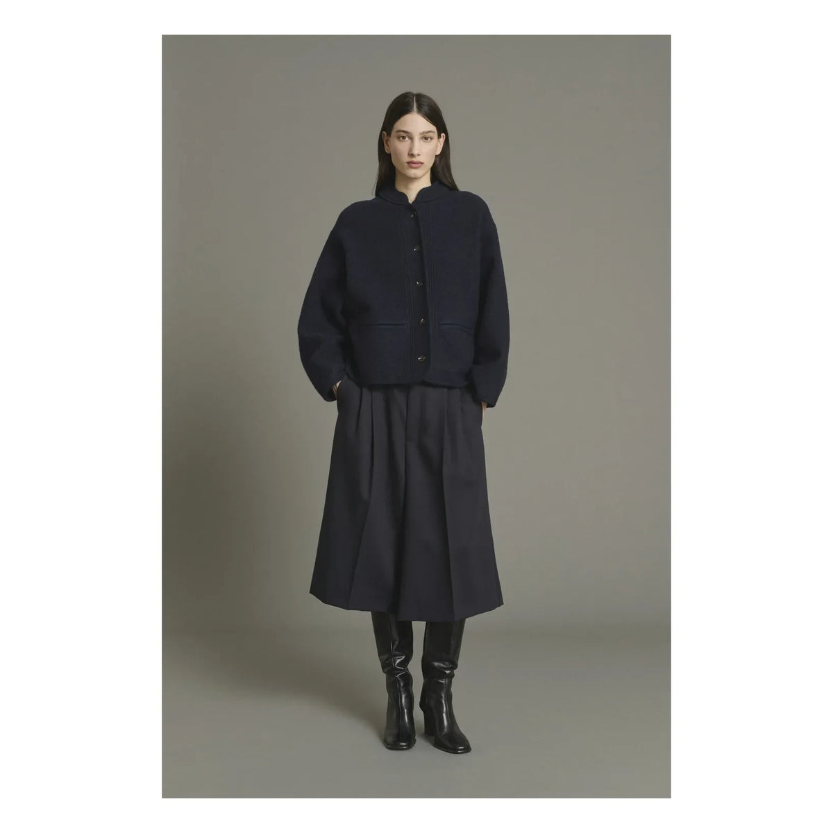 Soeur - Olympe Pure Wool Jacket | Navy Blue