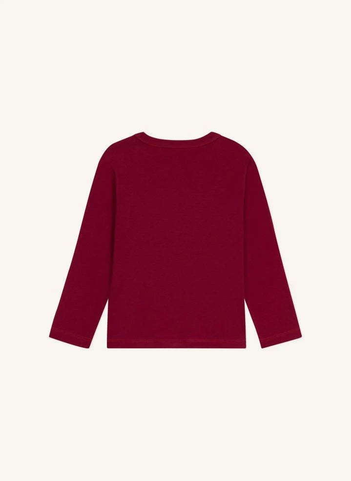 Petit Bateau - Logo T-shirt Organic cotton | Burgundy