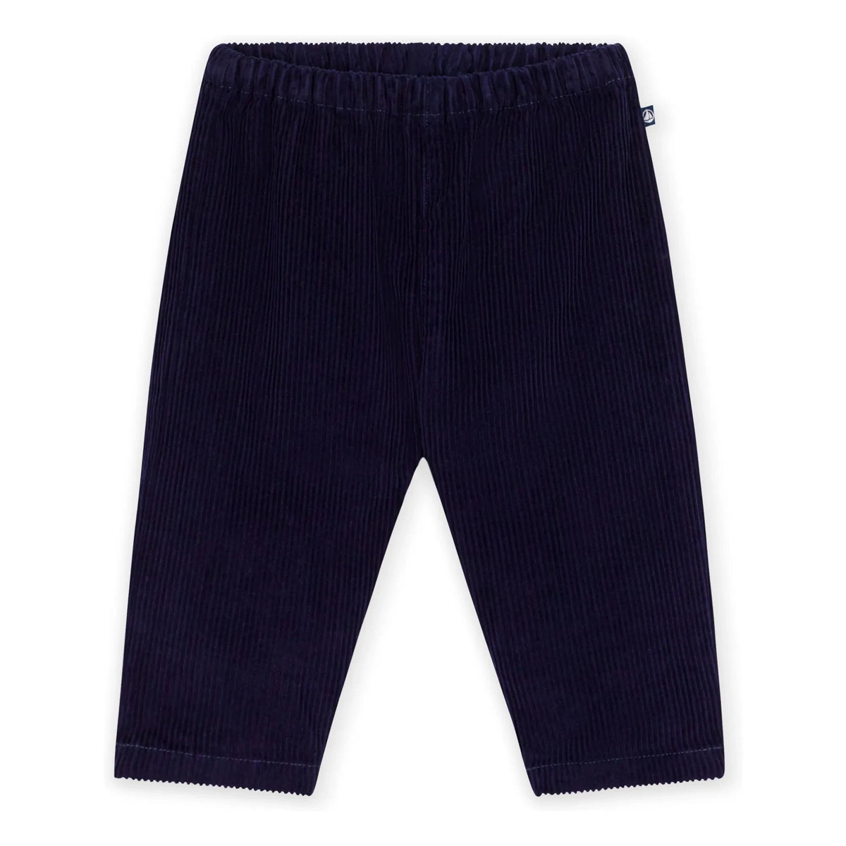 Petit Bateau - Organic Cotton Velvet Baby Pants | Night Blue