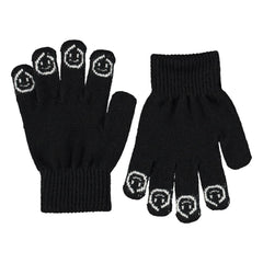 Molo - 2 Pair Kaapo Smileys Gloves Set | Black