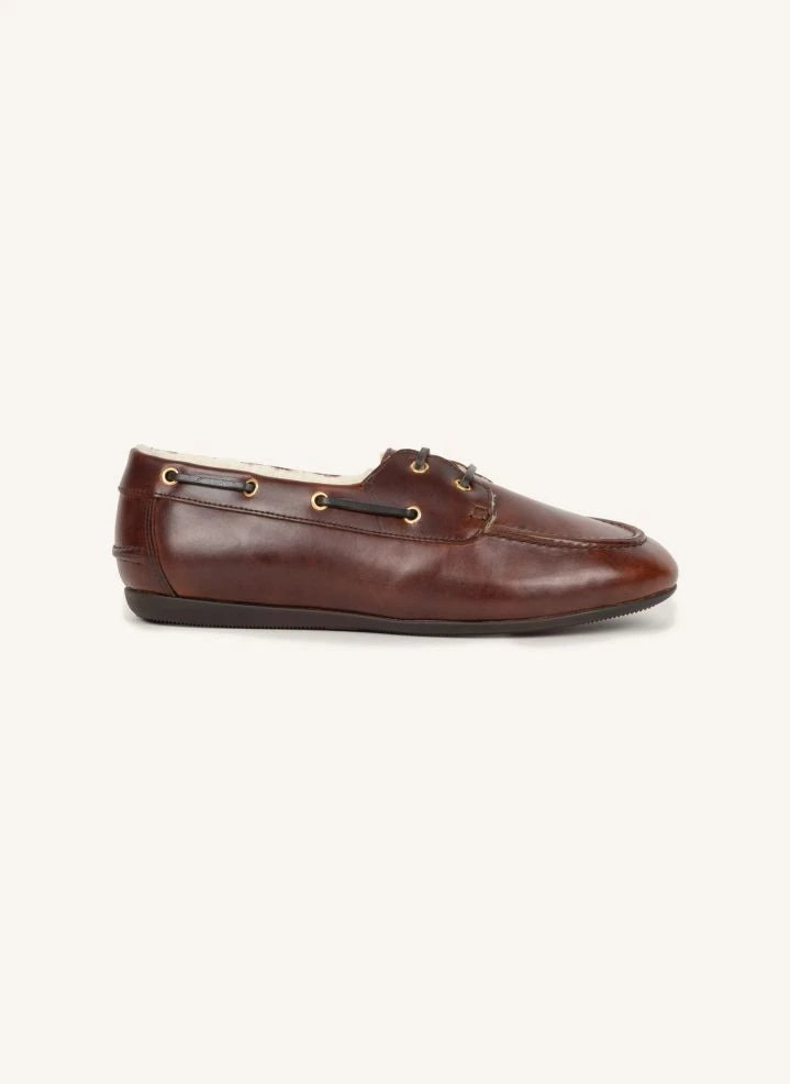 Bobbies - Betsy Boat Shoes | Coffee