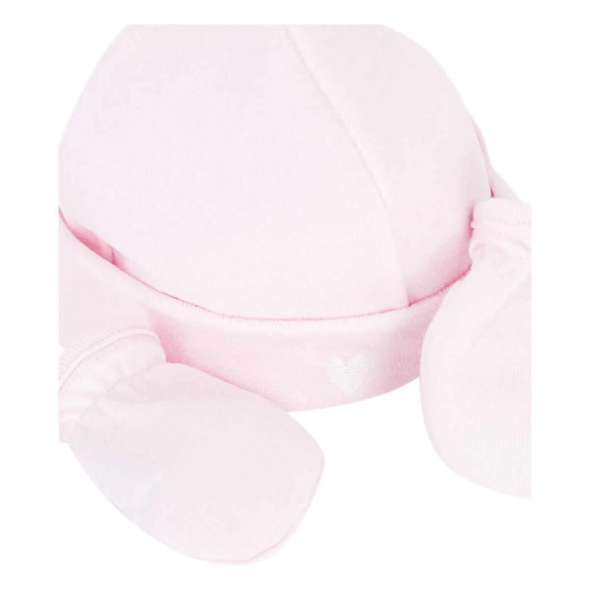 Petit Bateau - Organic Cotton Velvet Hat and Glove Set | Powder Pink