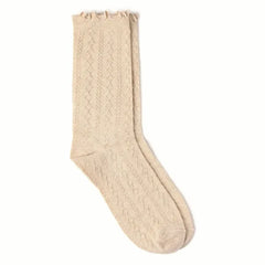 Cozmo - Ruffled socks | Cream